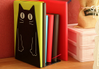 创意卡通猫书挡书架