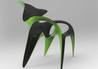抽象概念创意塑料椅子（KLEO）
