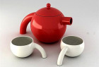 一款仿生茶具和女孩洗澡创意茶具产品设计
