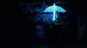 整体发光的雨伞