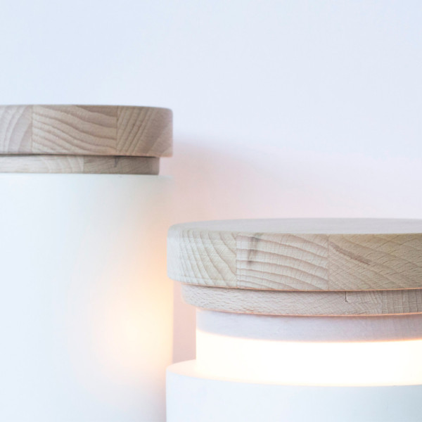 木头和陶瓷碰撞的质感创意台灯Abre Lamp