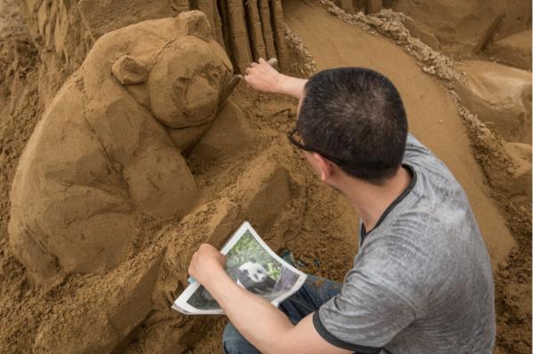 日本沙雕艺术展 非常壮观