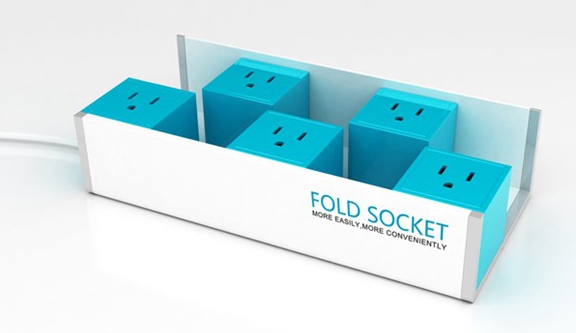 可折叠便捷创意插板（Fold Socket）